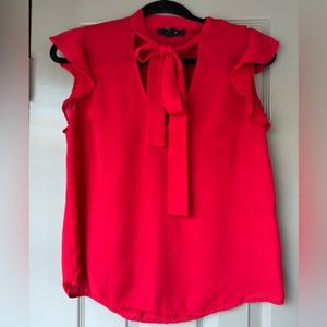 Forever21 Red blouse with tie